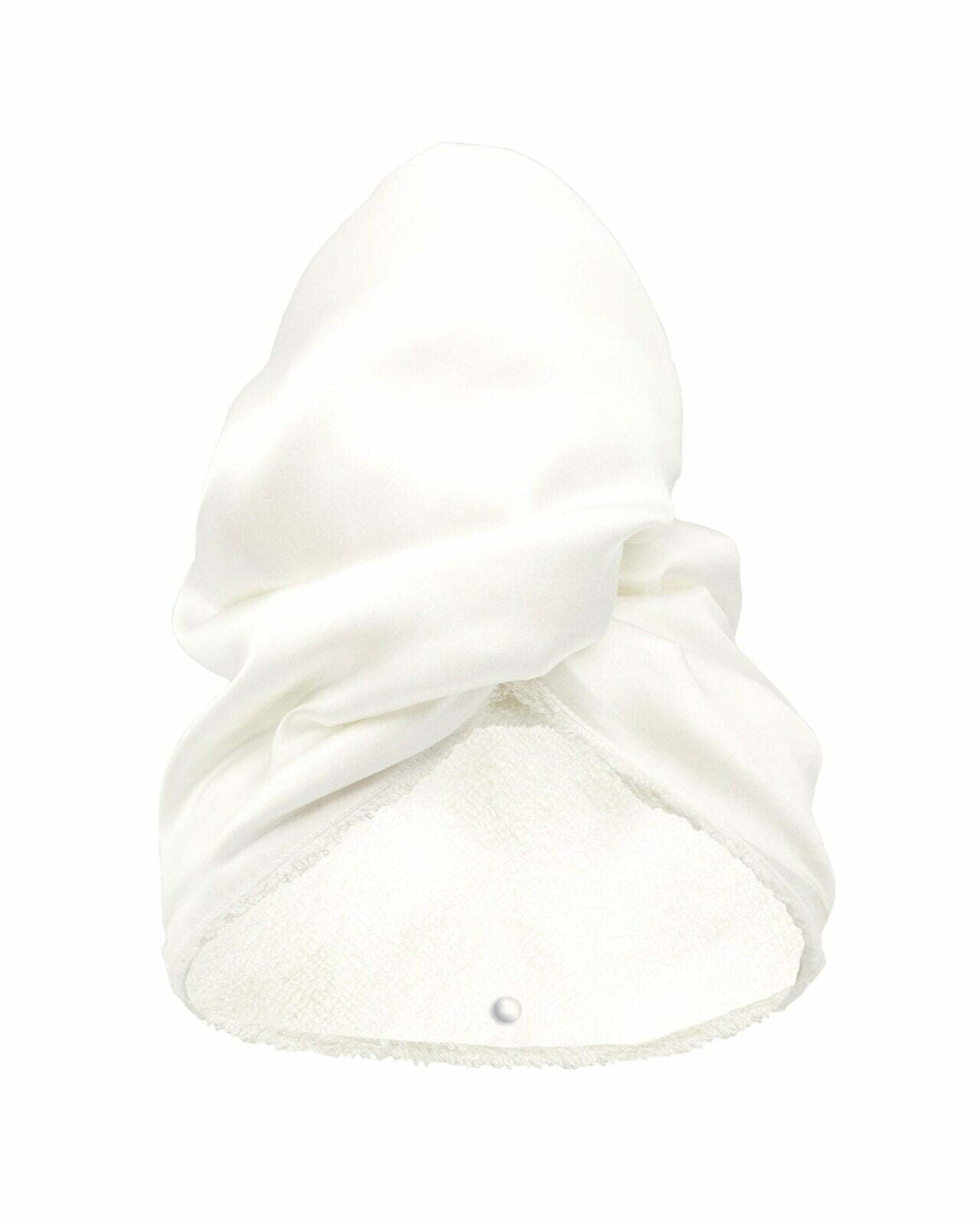 Double-sided silk turban – ecru