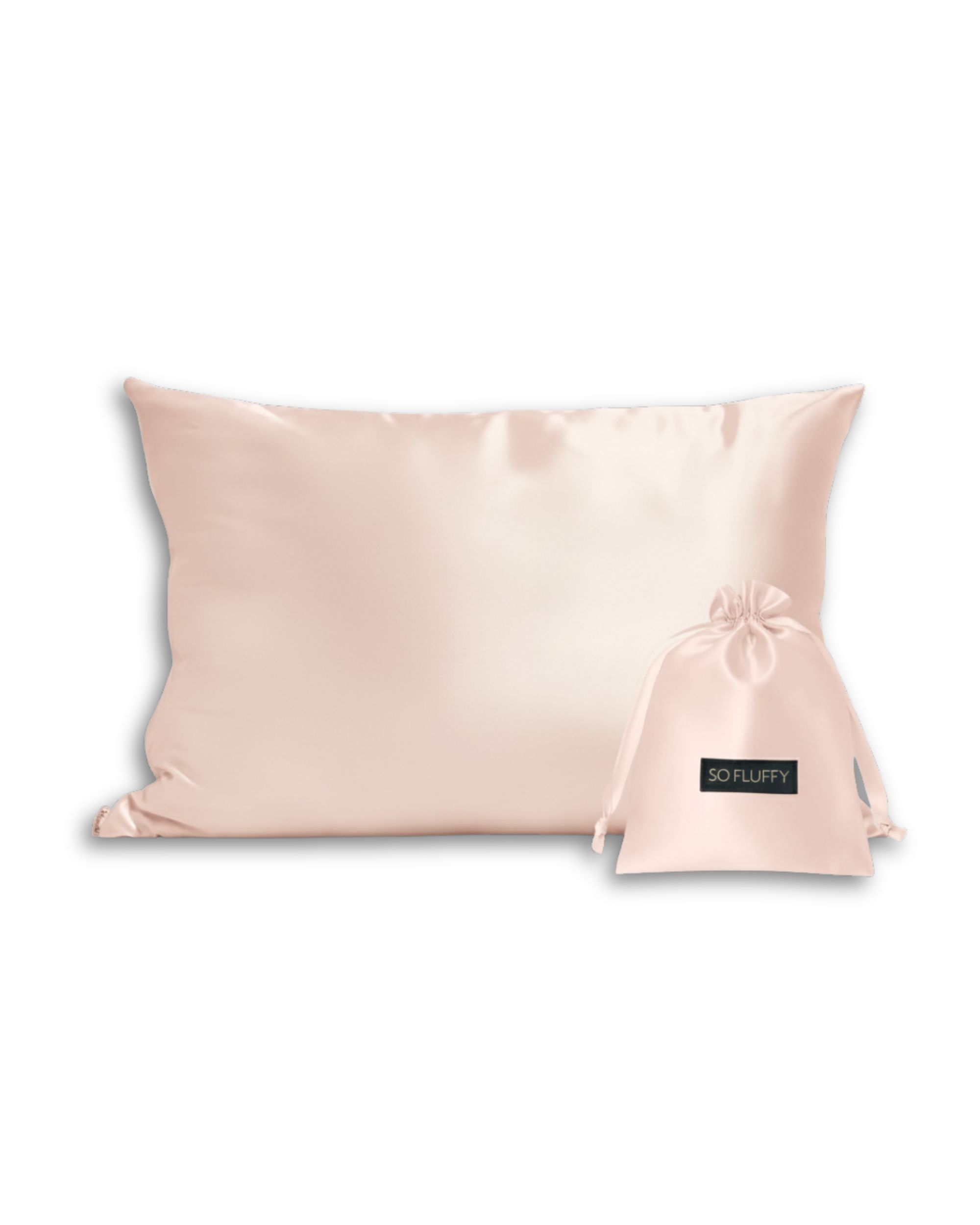 Silk pillowcase - light rose