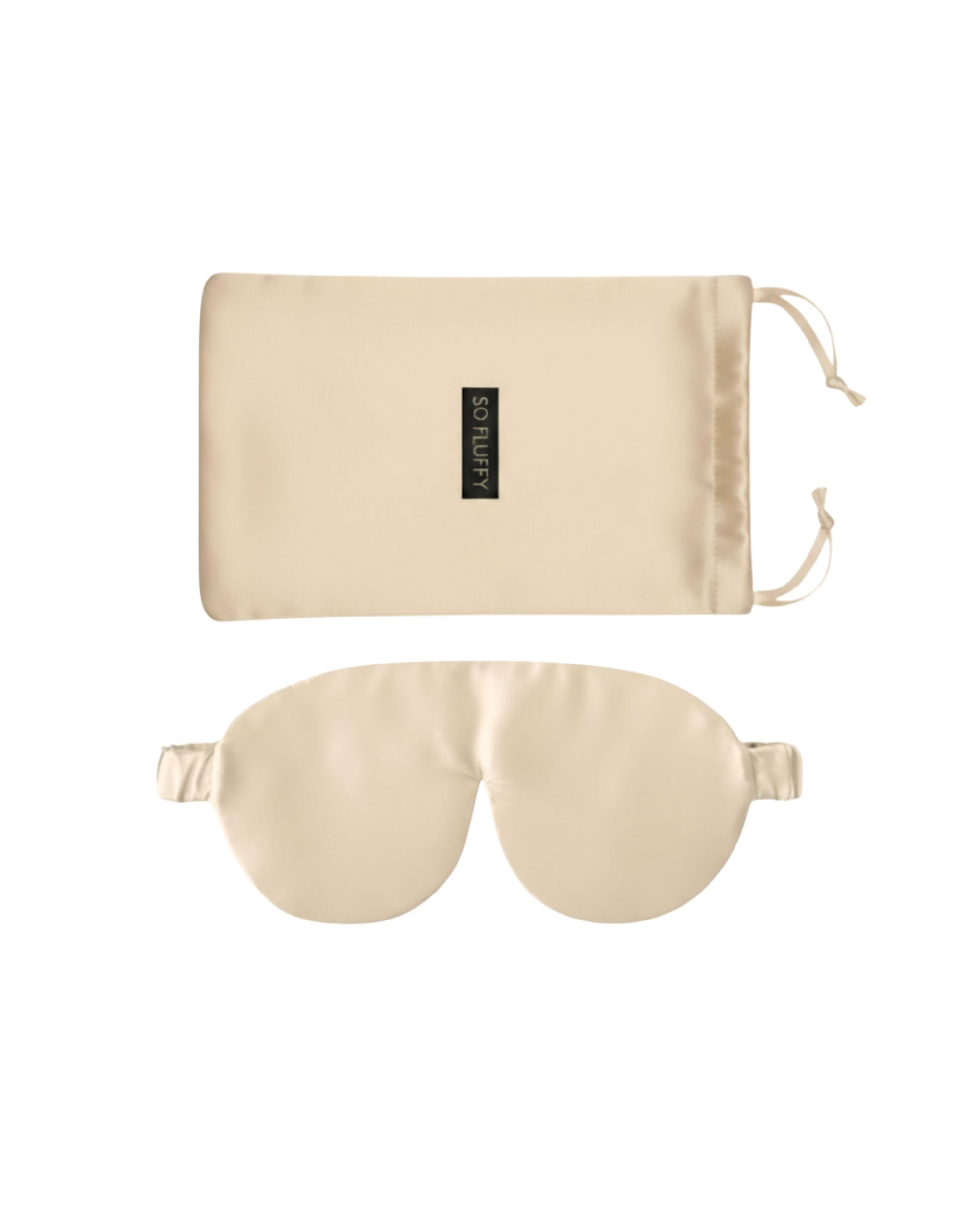 Silk eye mask – champagne