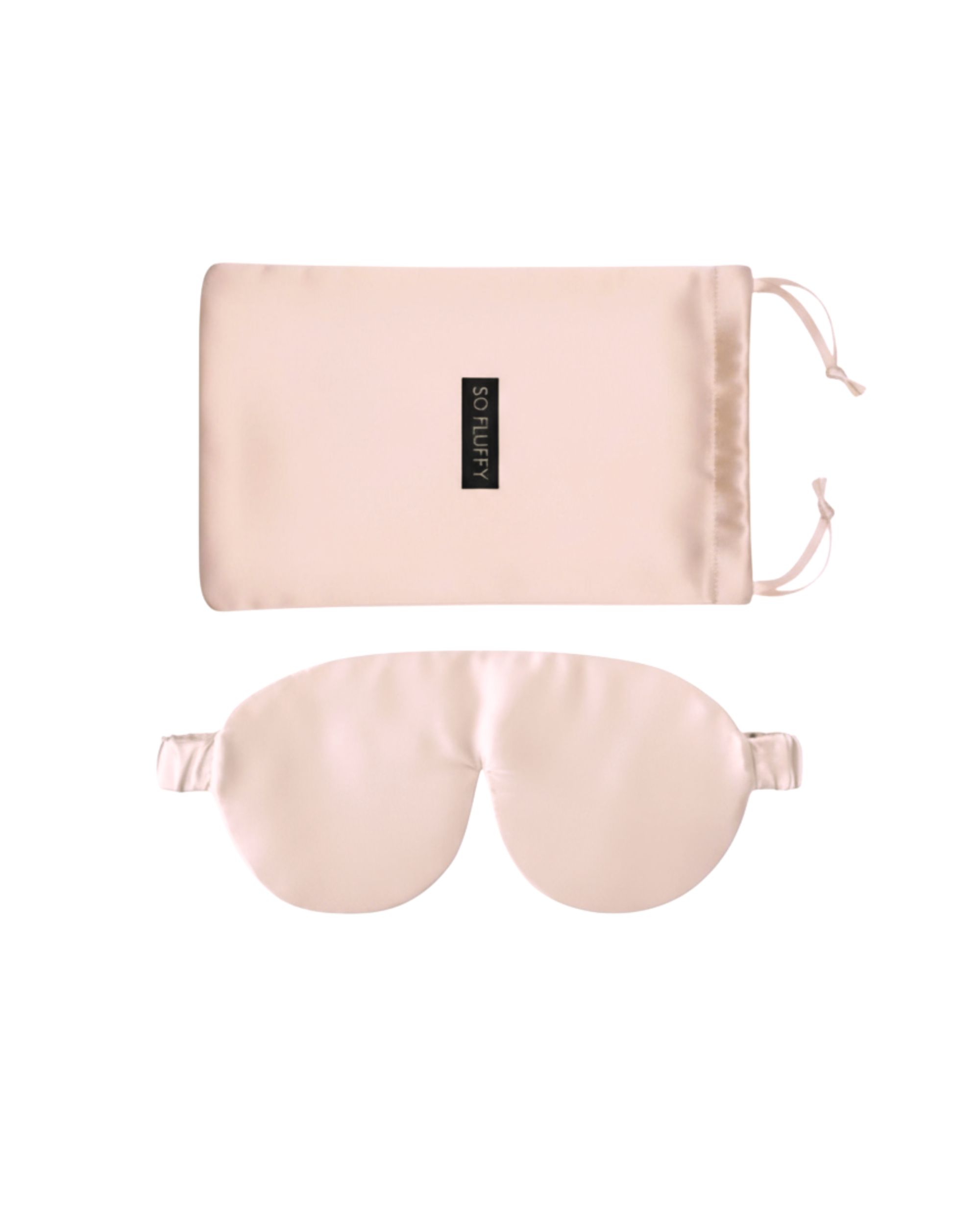 Silk eye mask – light rose