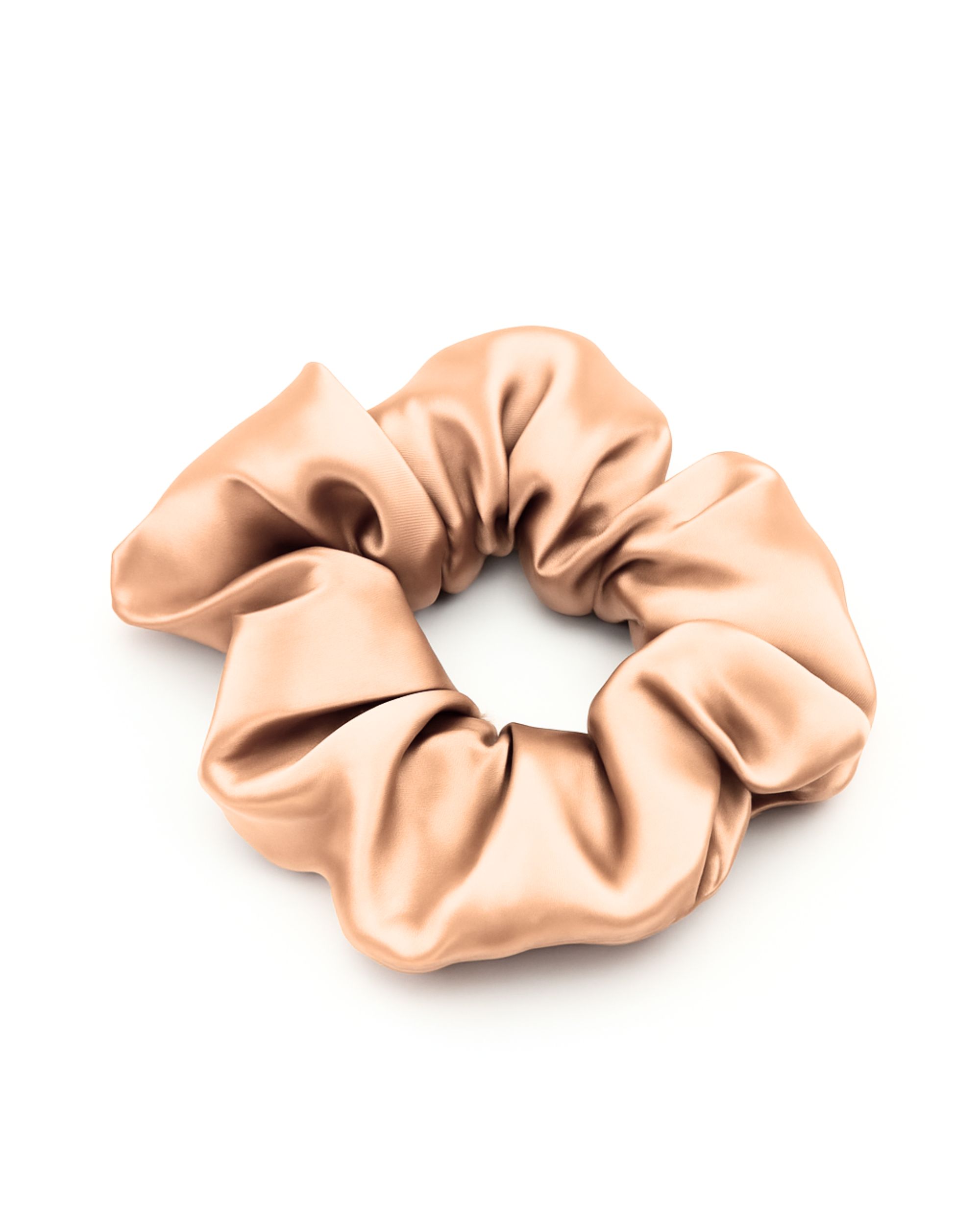 Silk maxi scrunchie - champagne
