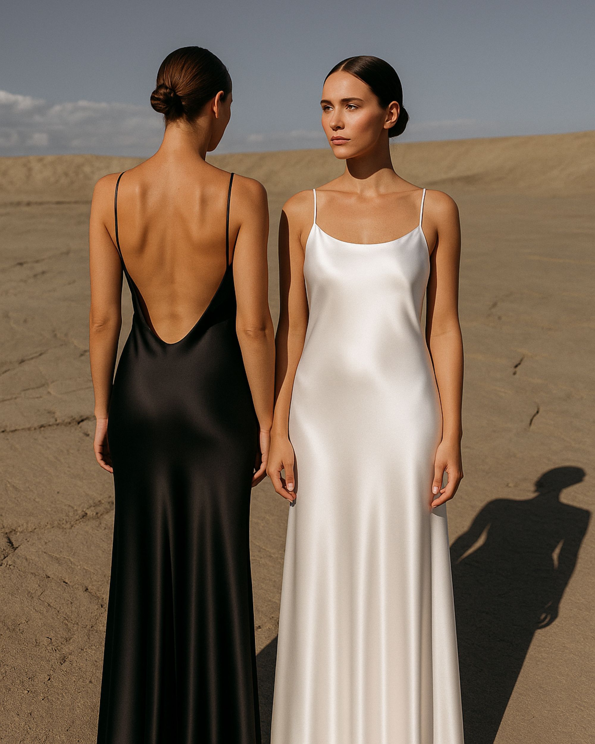 Viviene silk dress – black