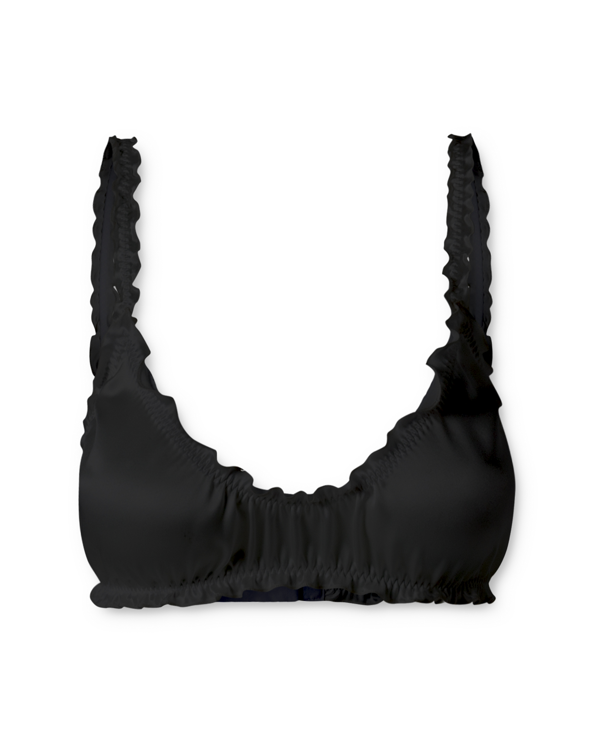 Gabrielle silk bra - black