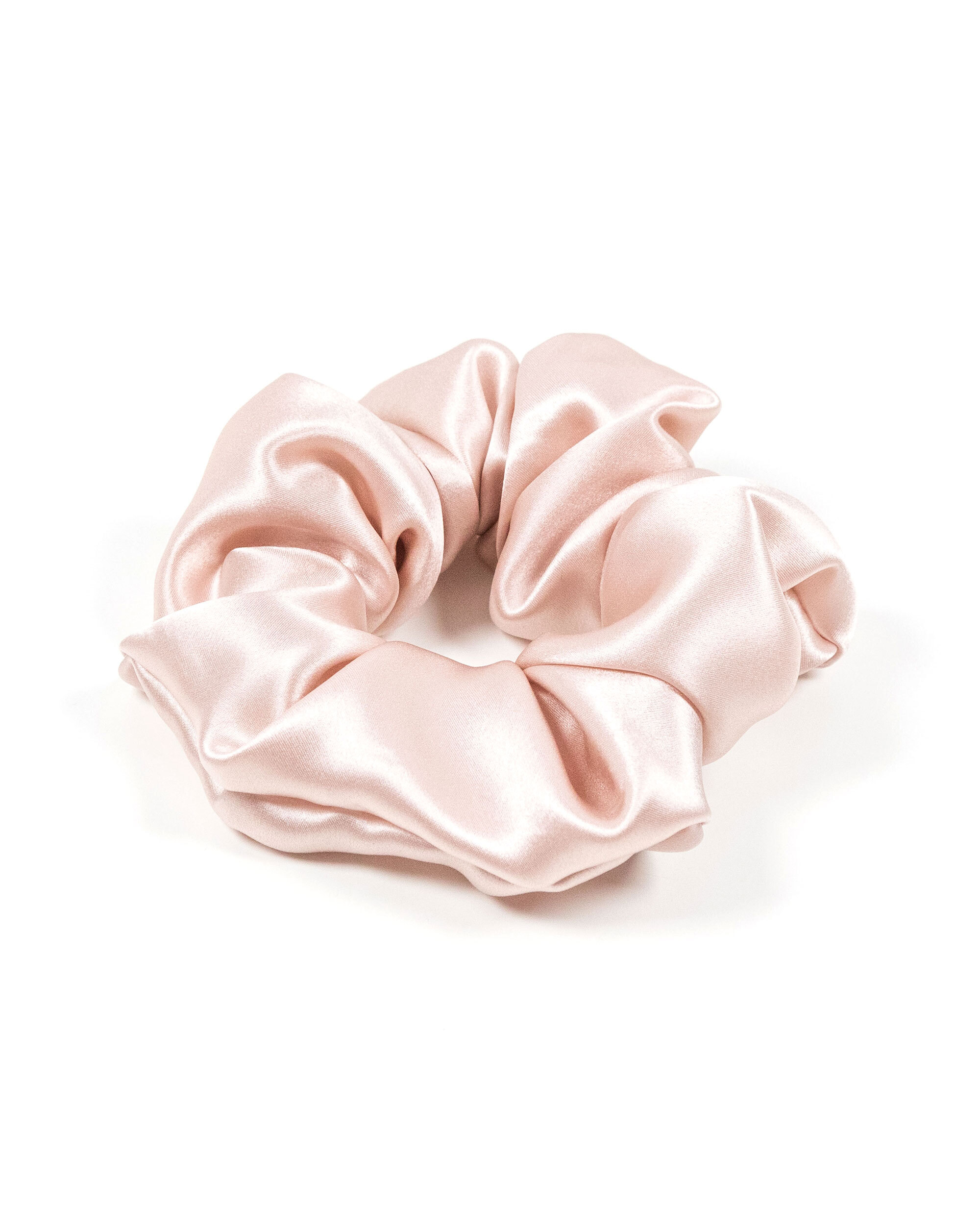 Silk scrunchie maxi - light rose
