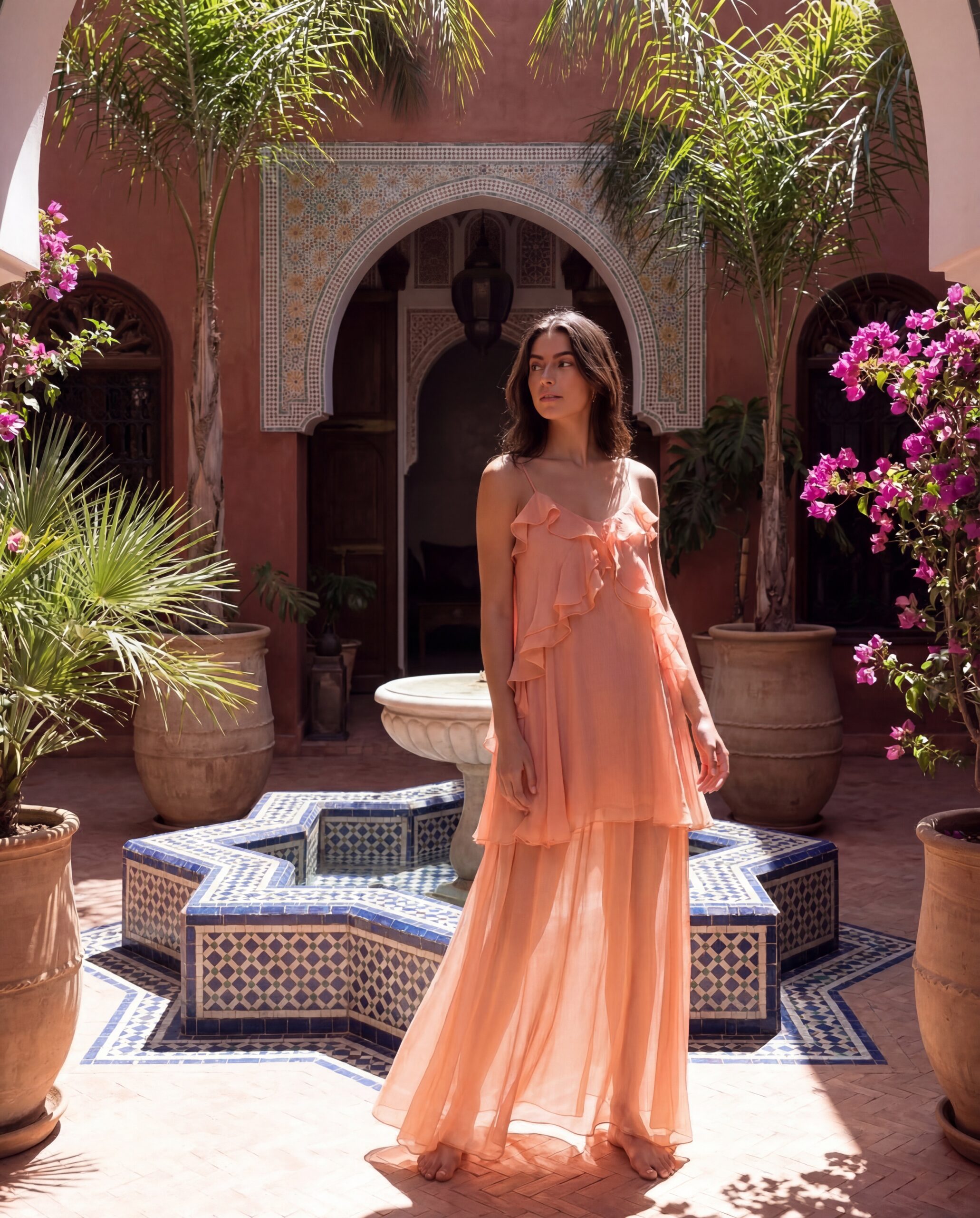 Caprice Silk Georgette Dress