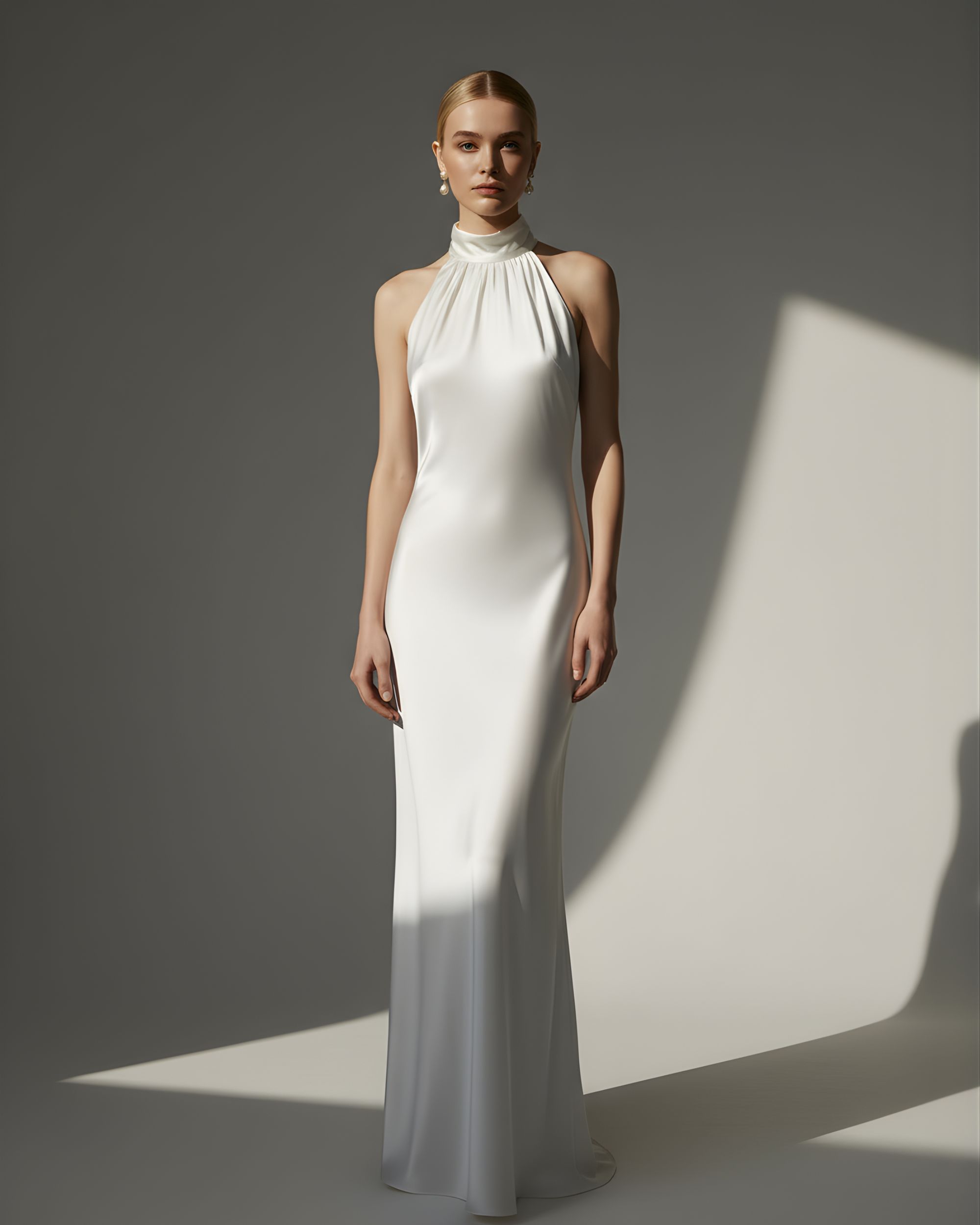 Charlie silk dress - ecru (Kopia)