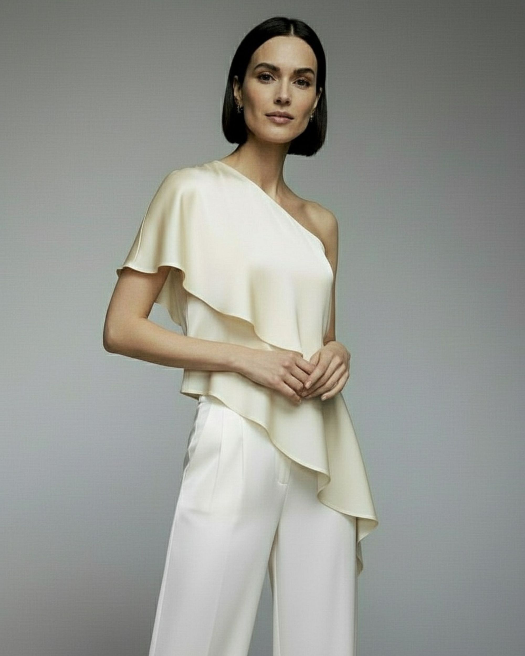 GAIA silk top - cream