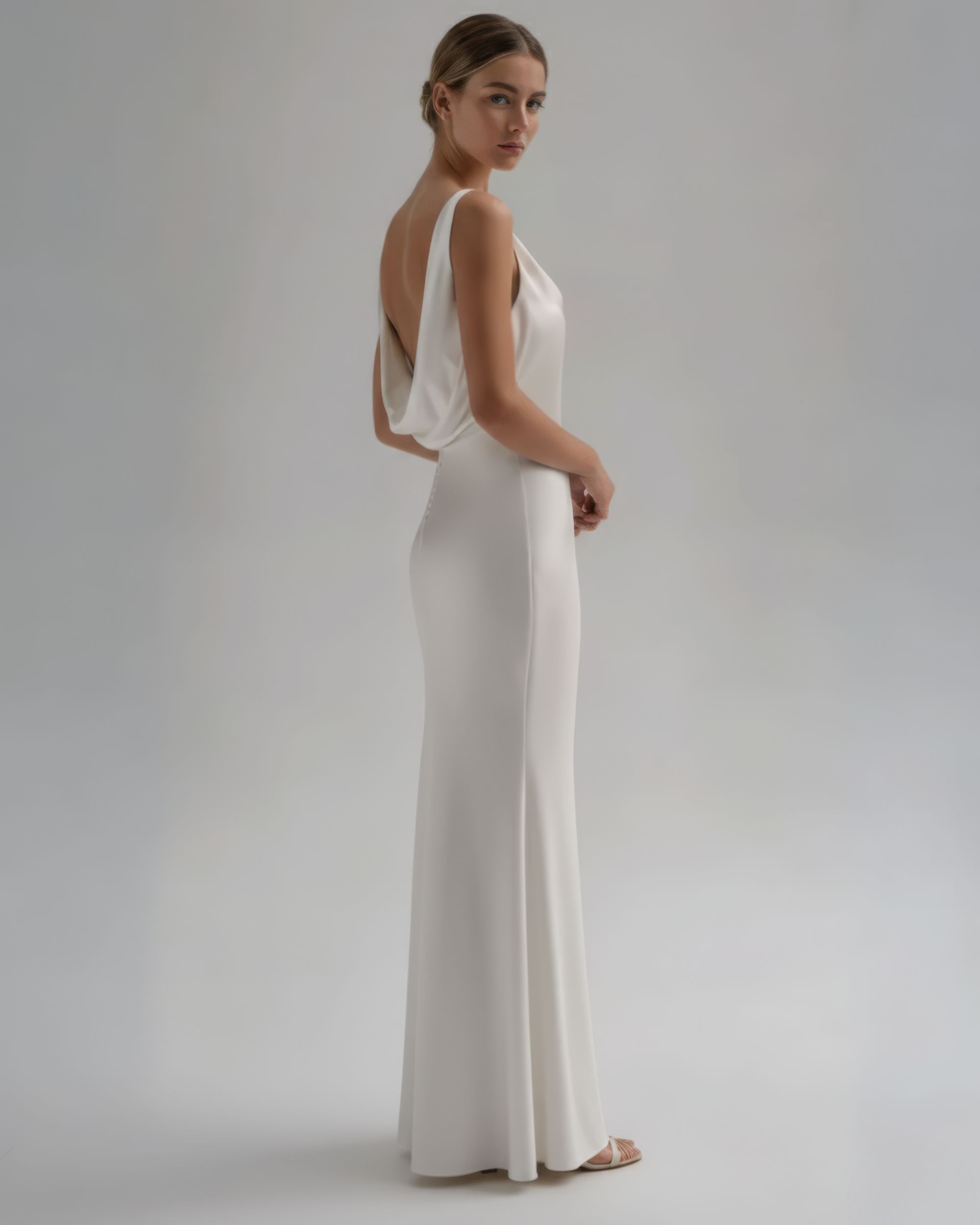DIANA Silk Wedding Dress – Made to Measure