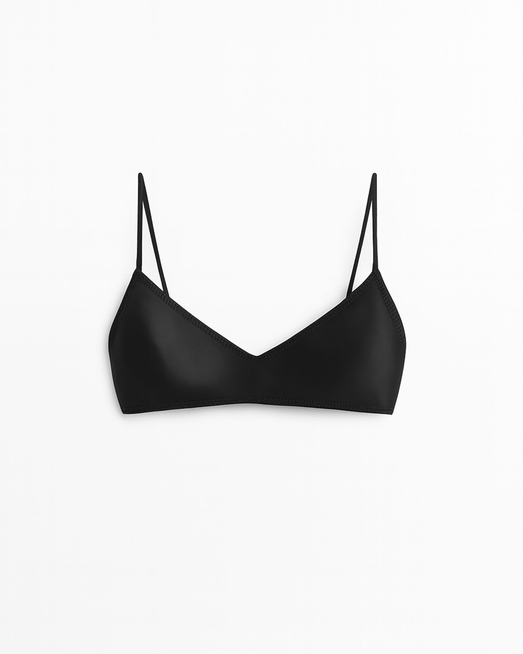 Elis silk bra - black
