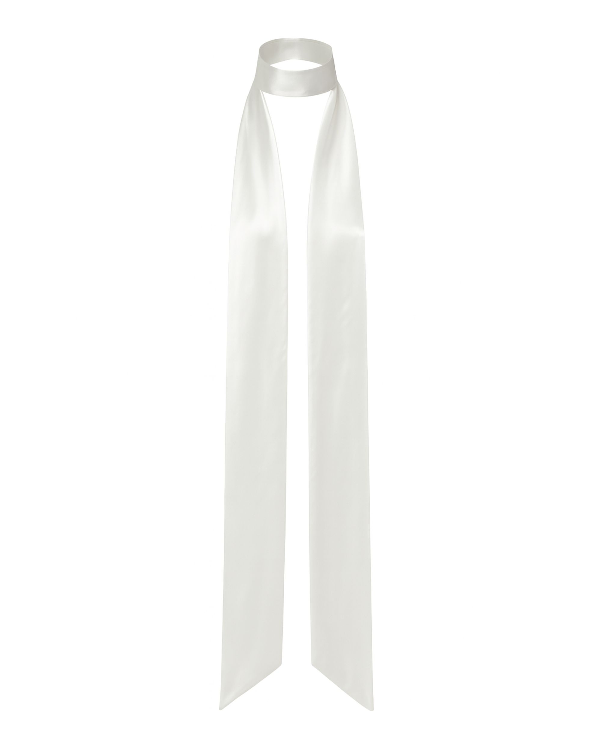 Long silk scarf - ecru