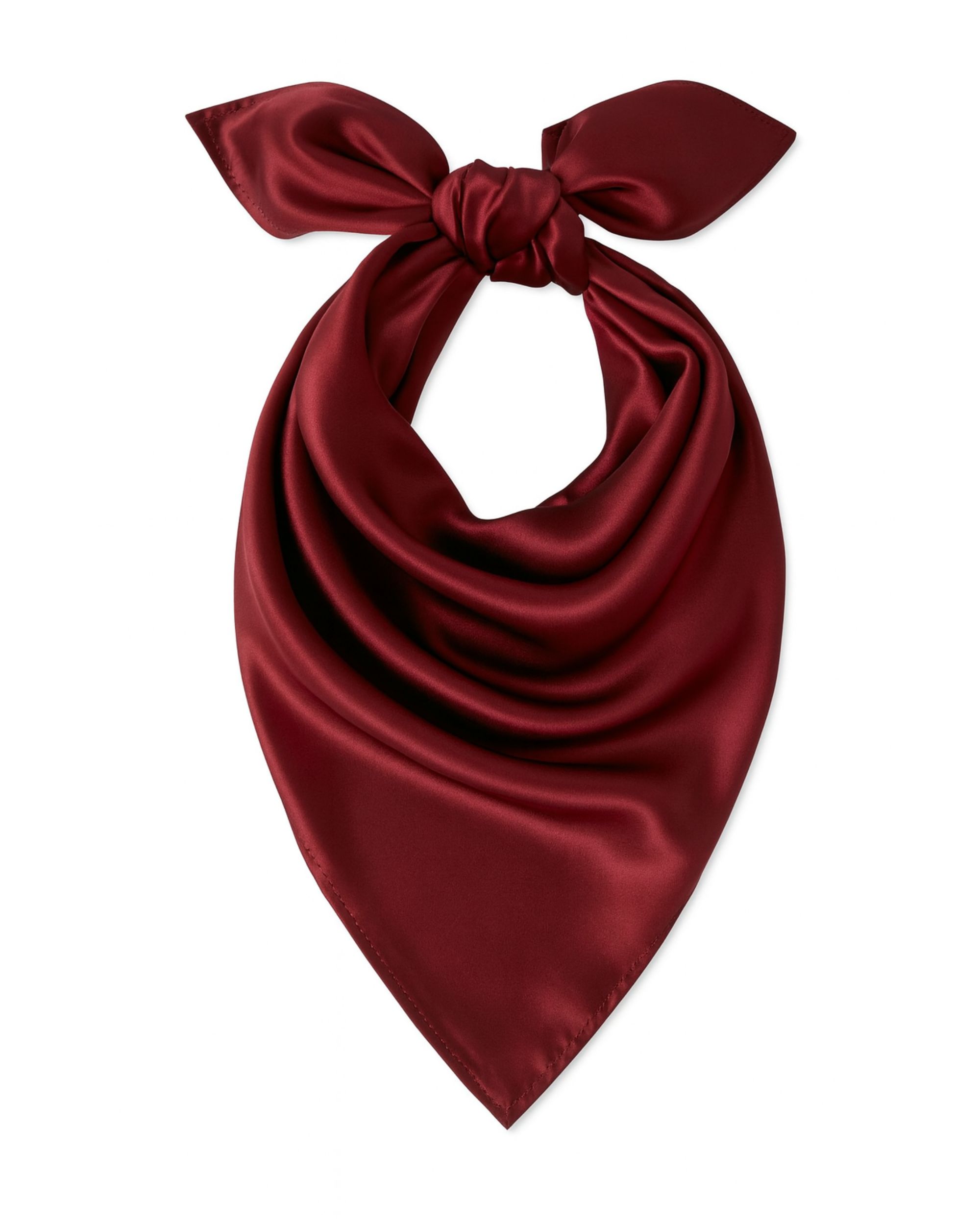 Silk scarf - burgundy