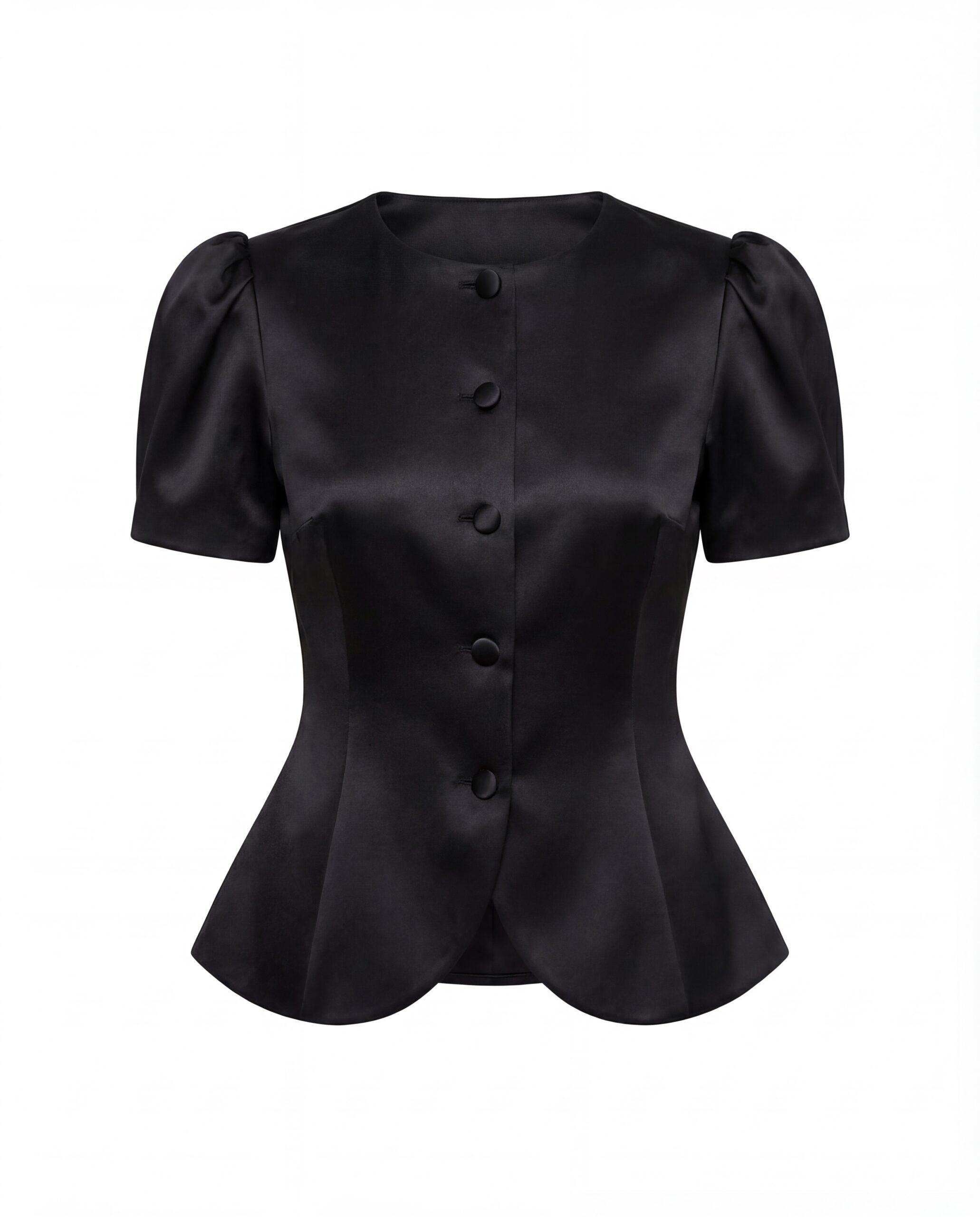 Lou silk blazer - black