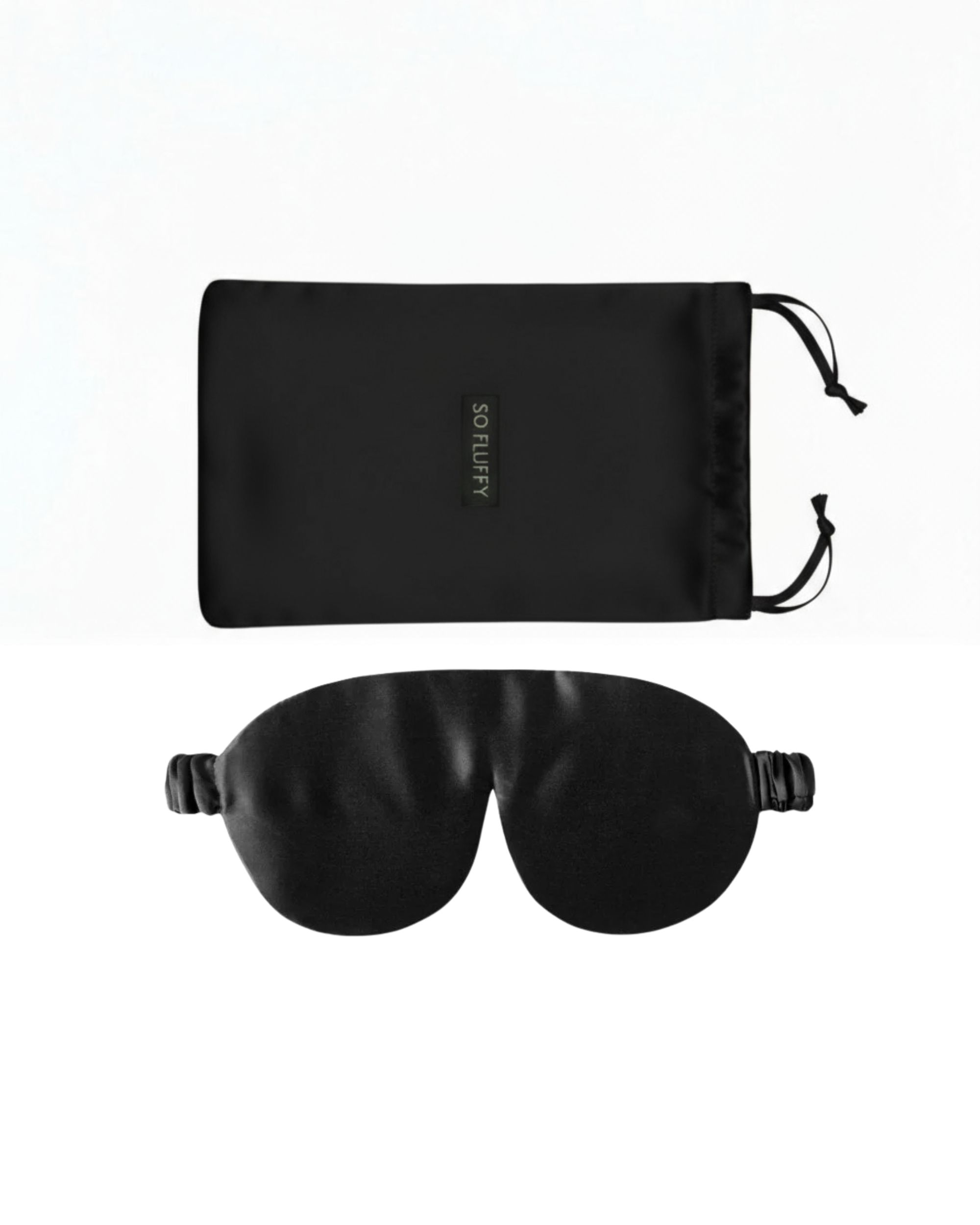 Silk eye mask - black