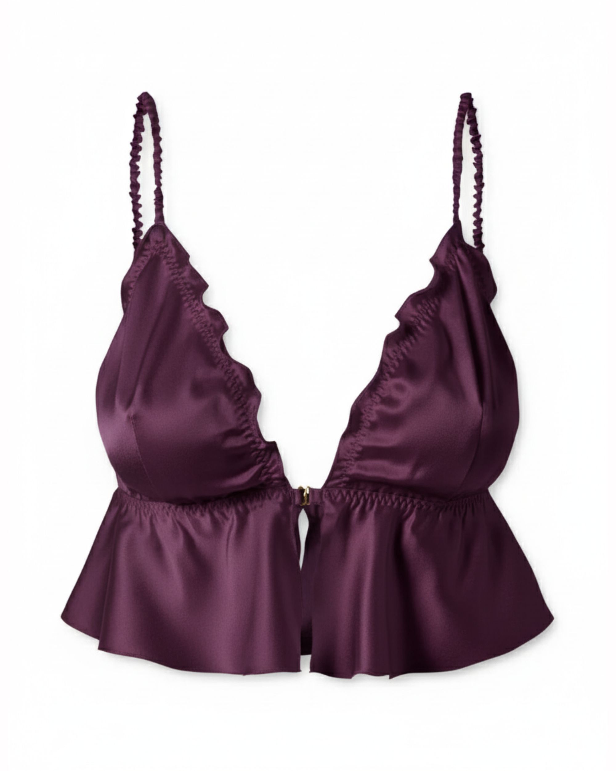 Camilla silk bra - plum