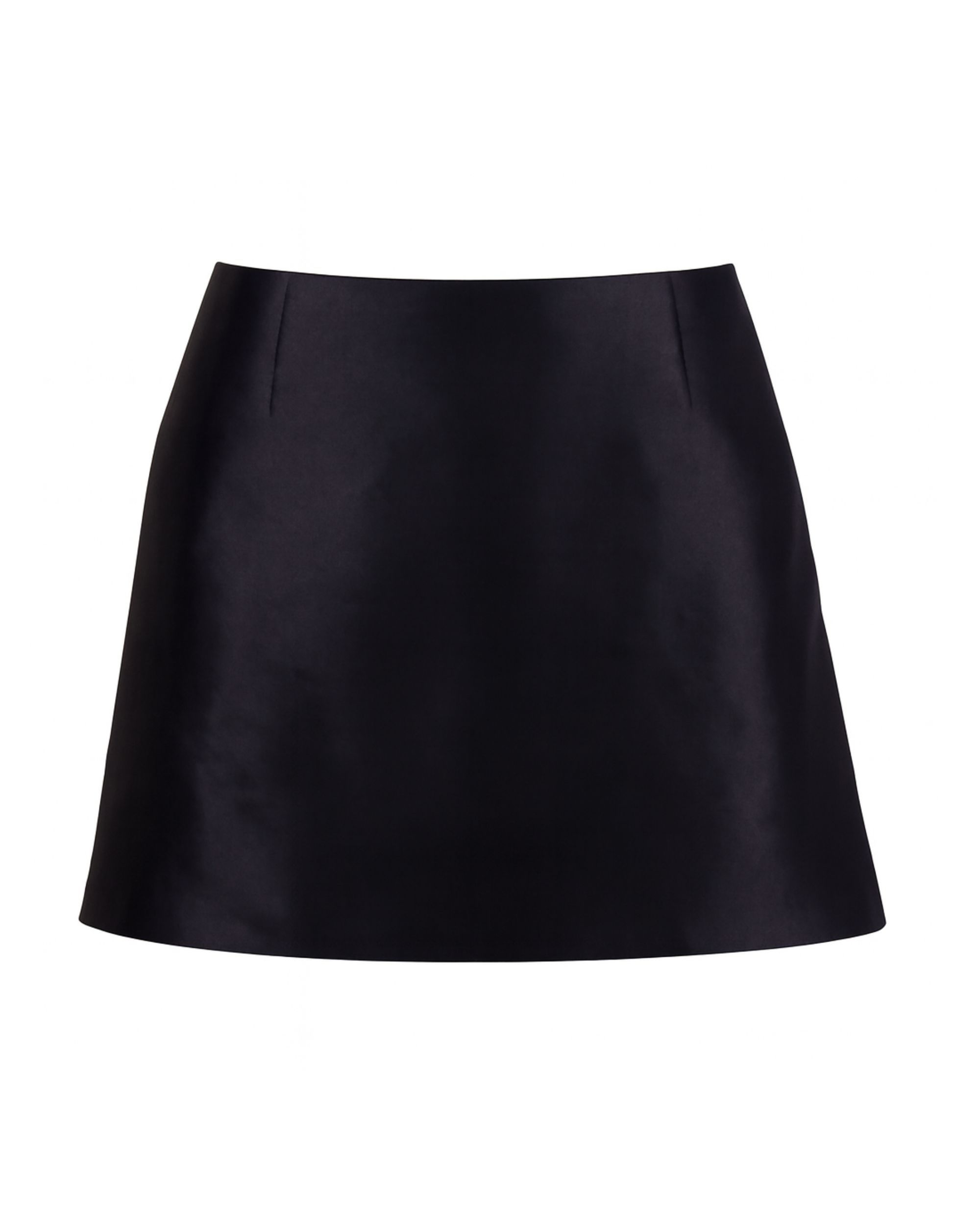 Silk mini skirt - Lou - black