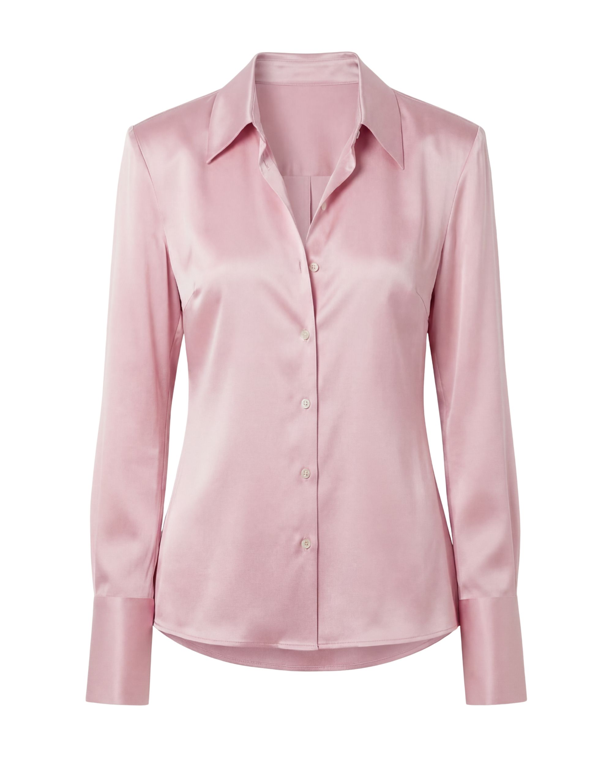 Maddie's silk shirt - rose