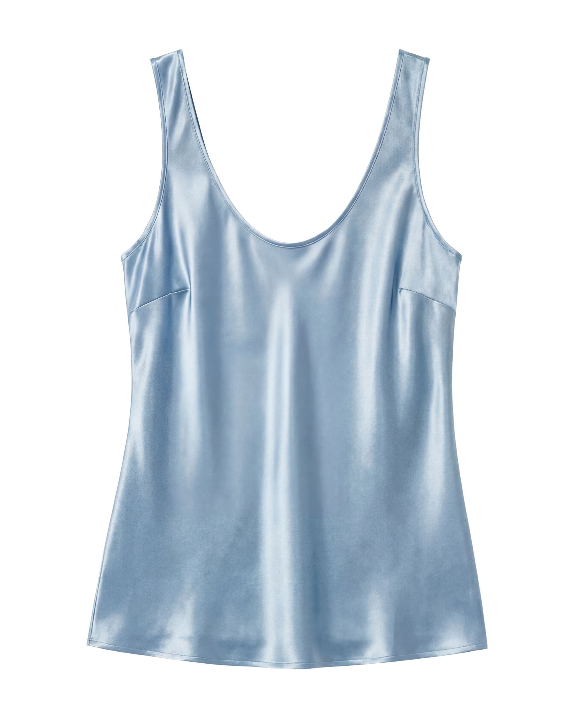 Diane silk top - ice blue