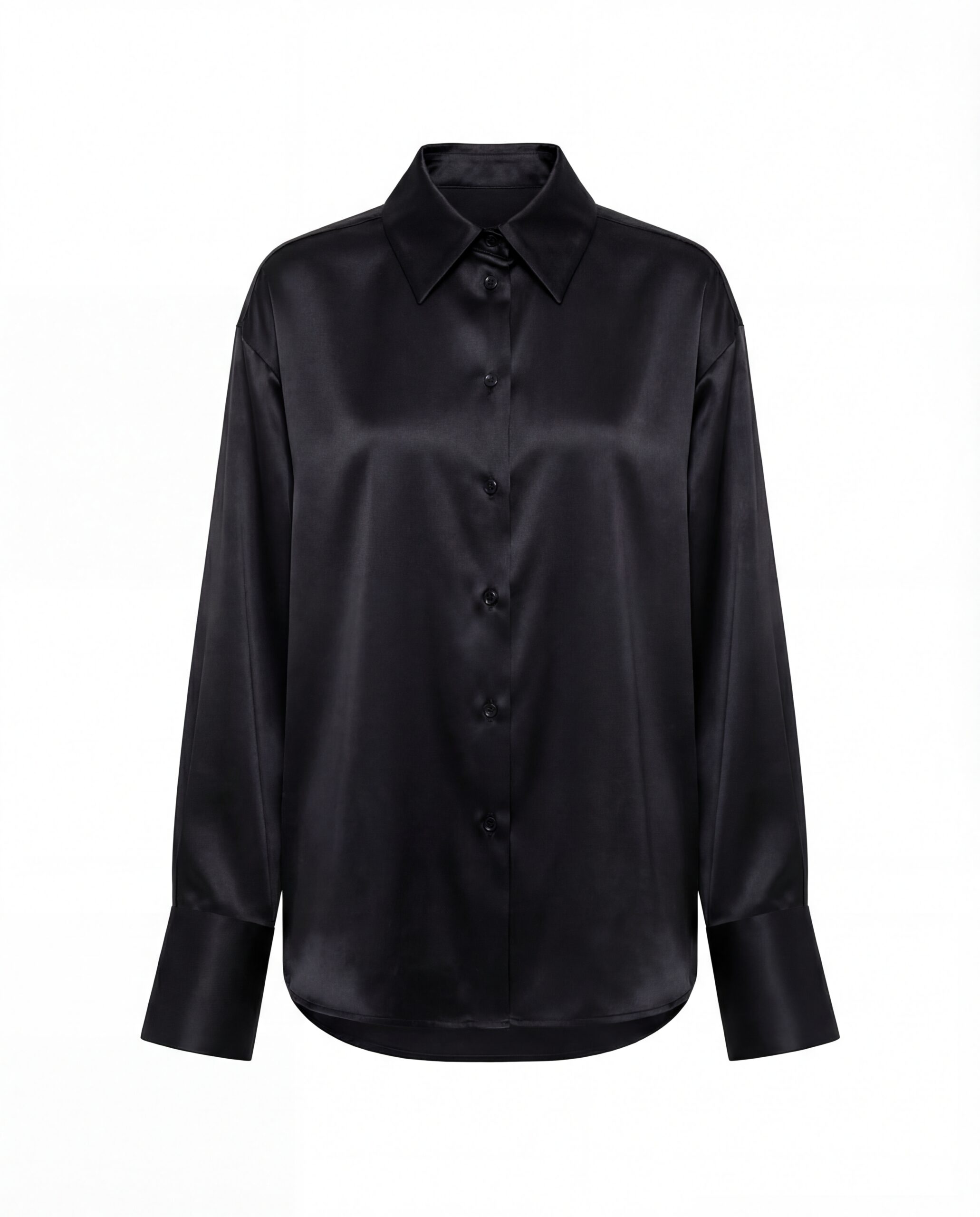 Silk shirt Silence - black