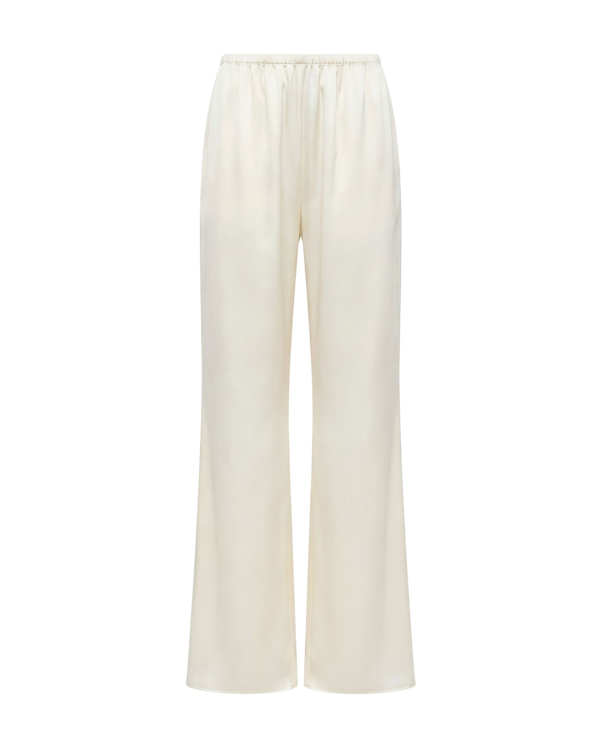 Flow silk trousers - cream
