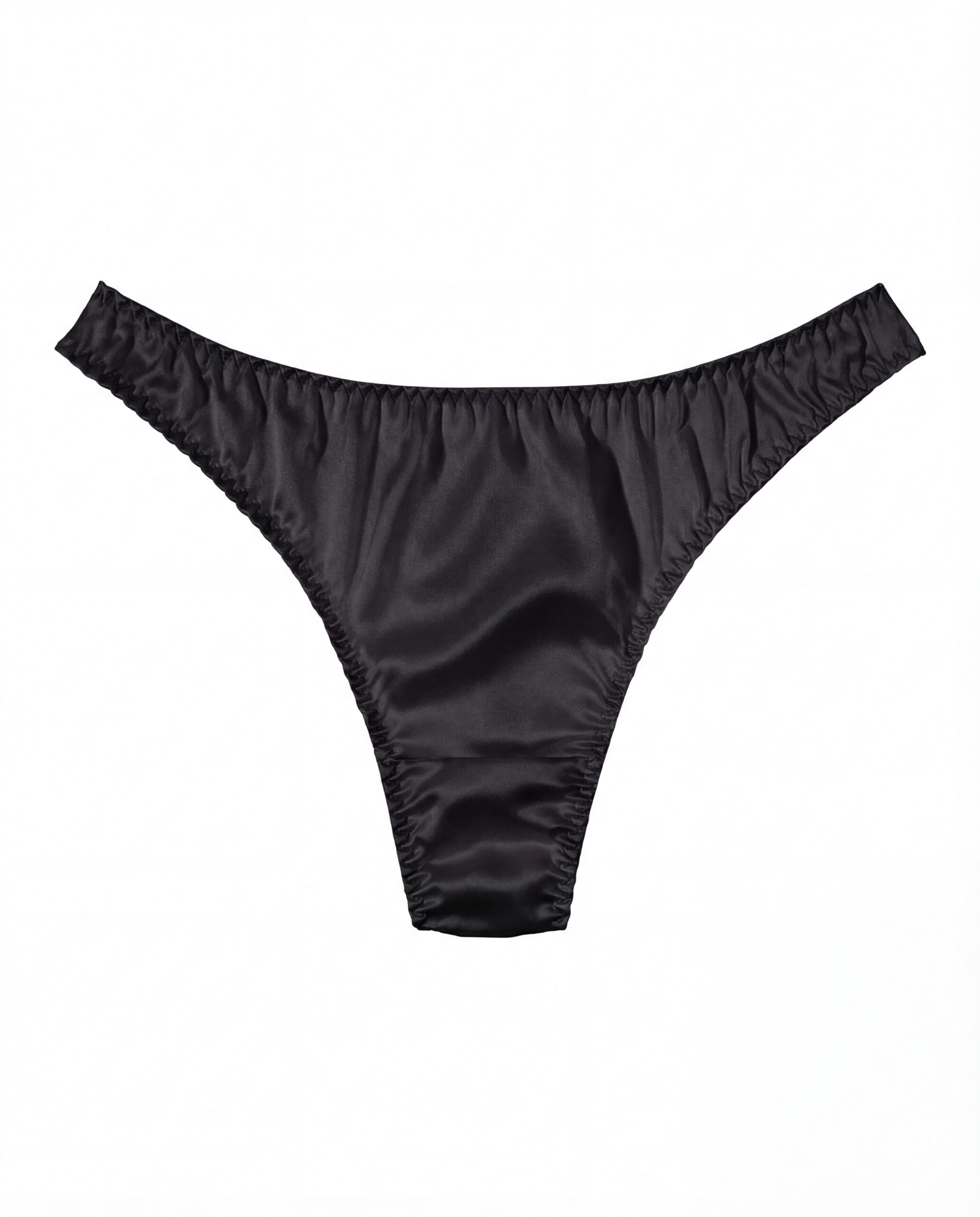 Silk Noir Thong – Black