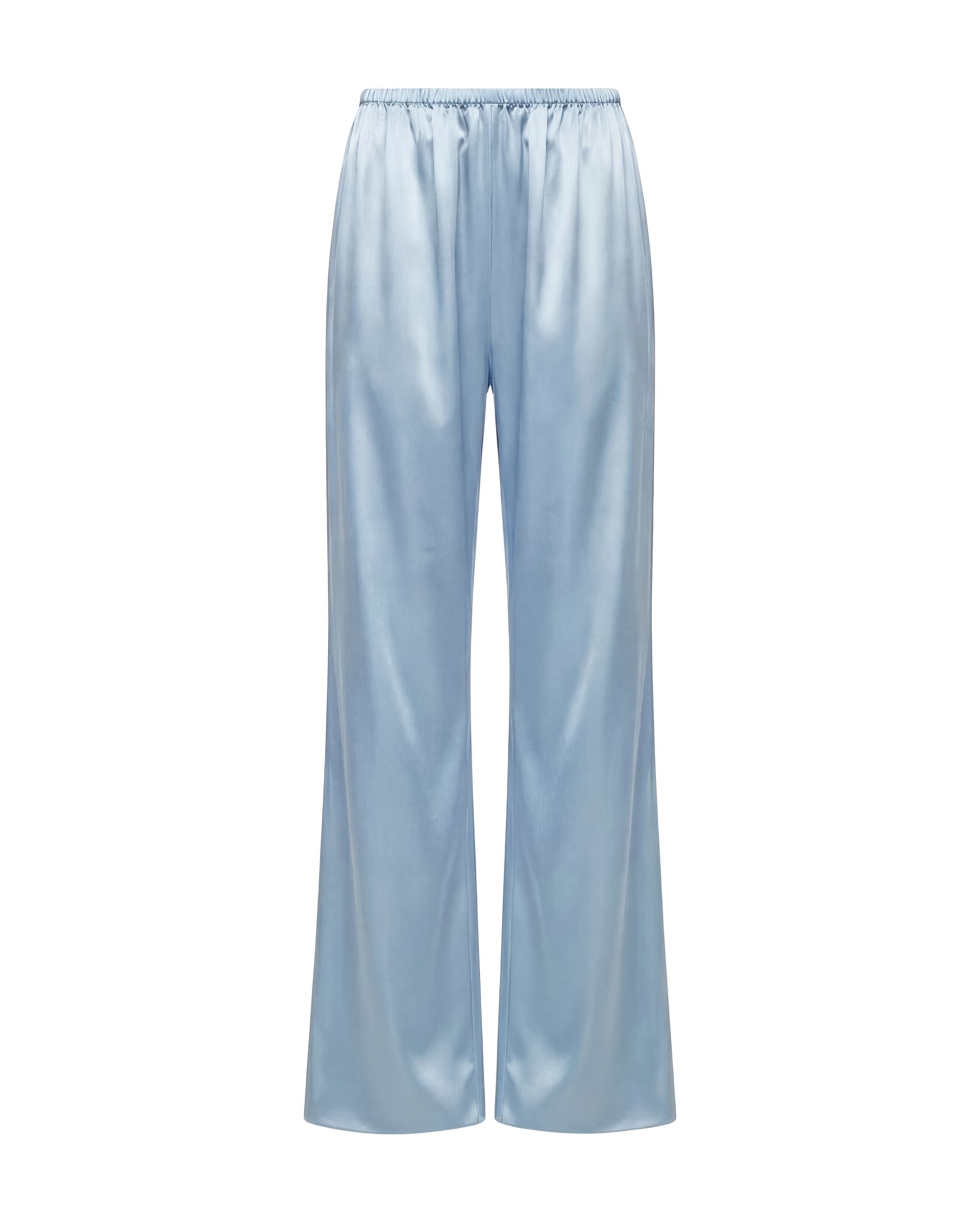 Flow silk trousers - ice blue