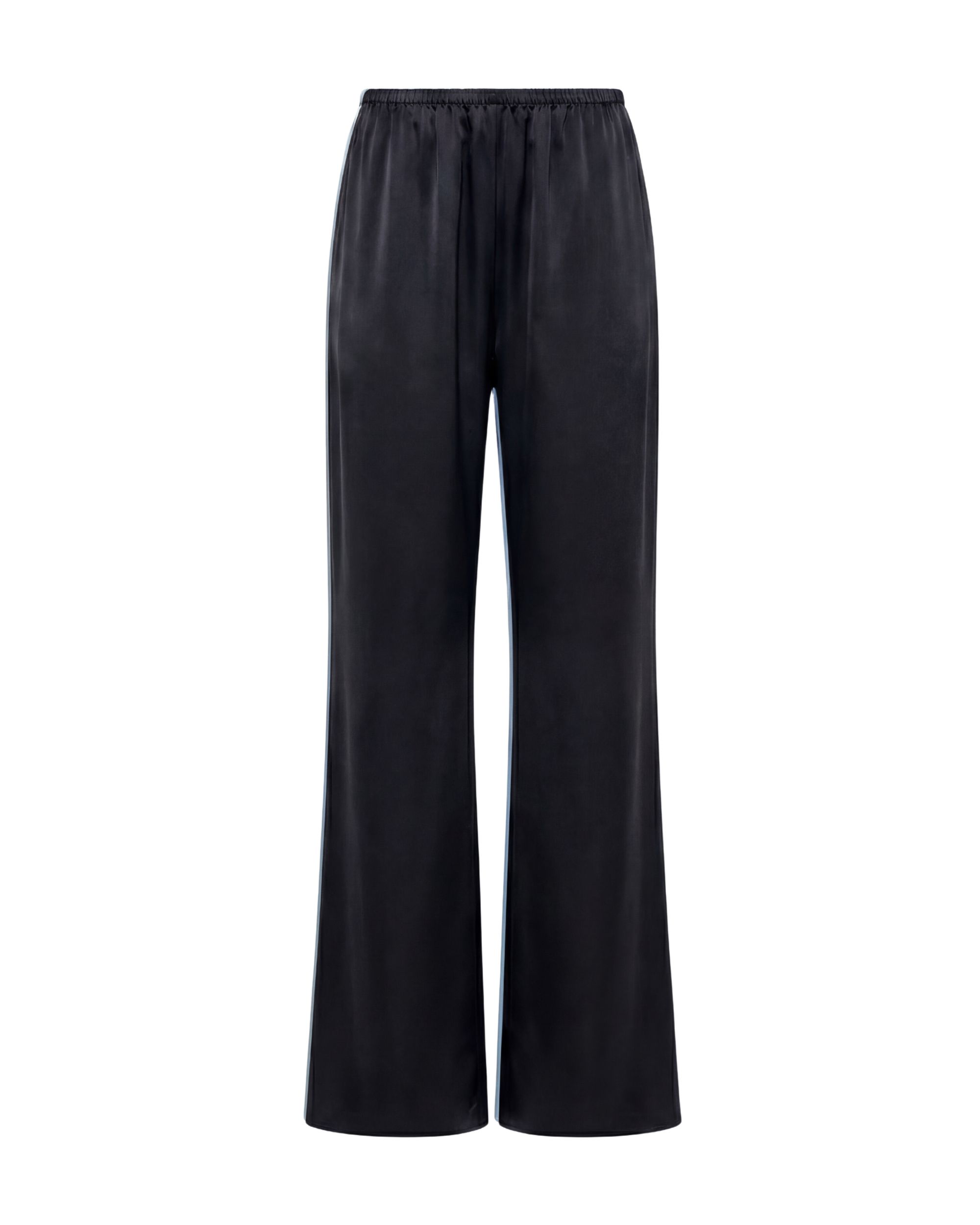 Flow silk trousers - black