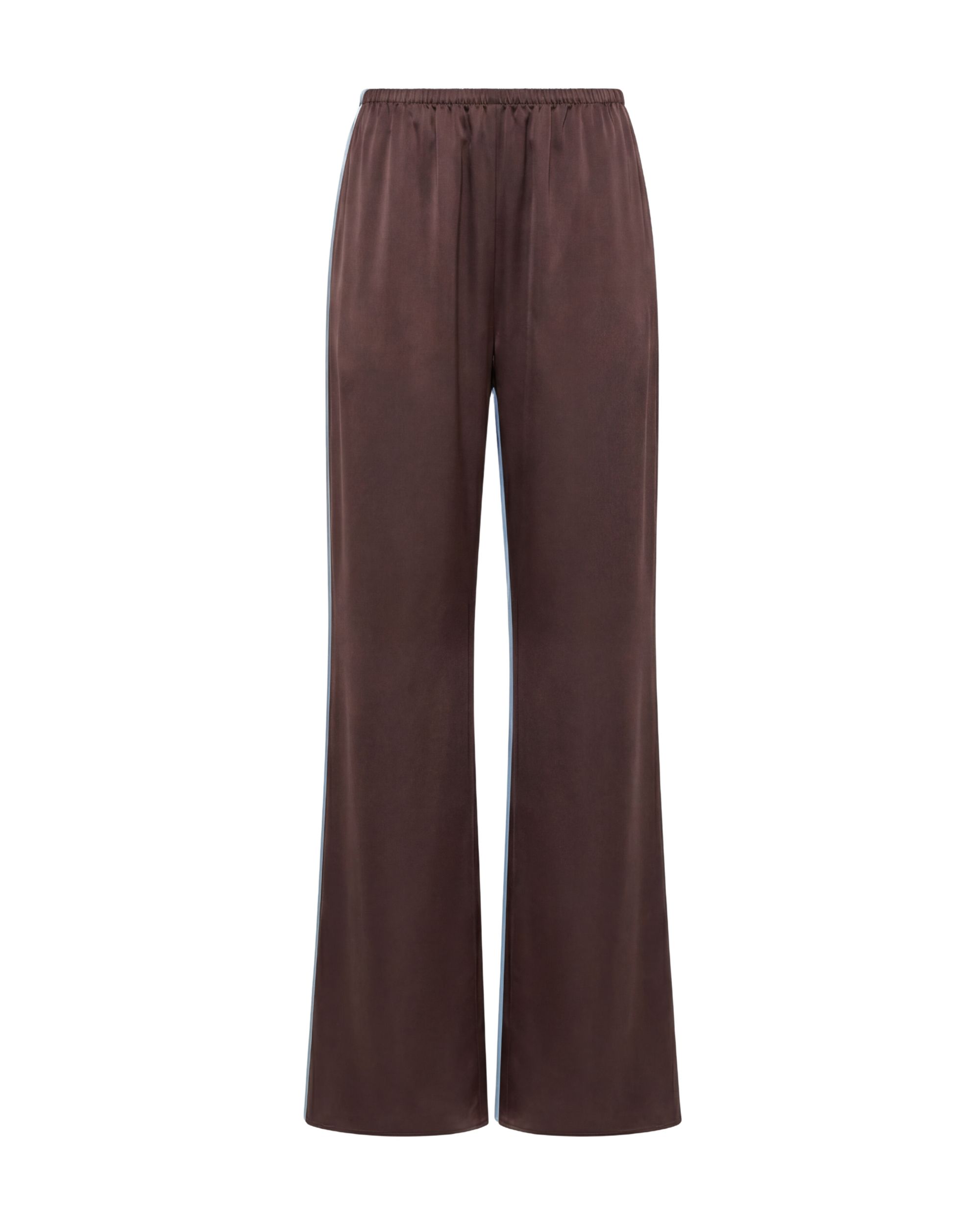 Flow silk trousers - dark chocolate