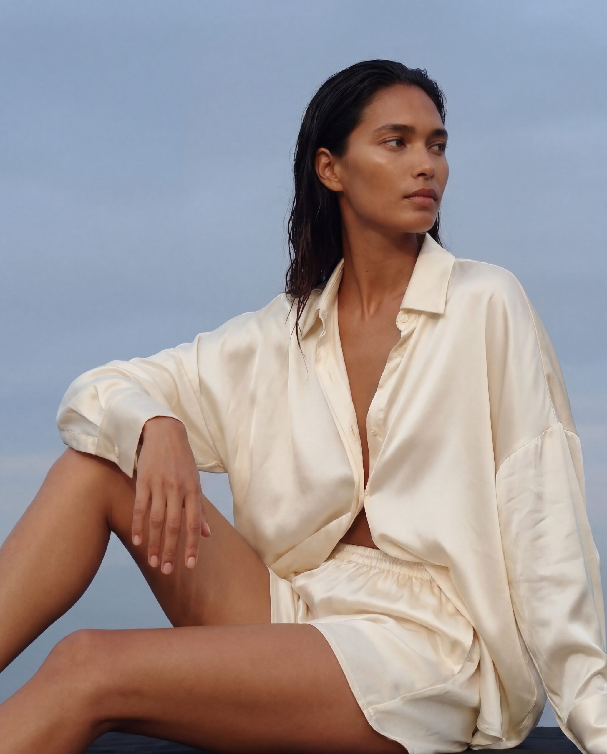 Silk shirt Silence - cream