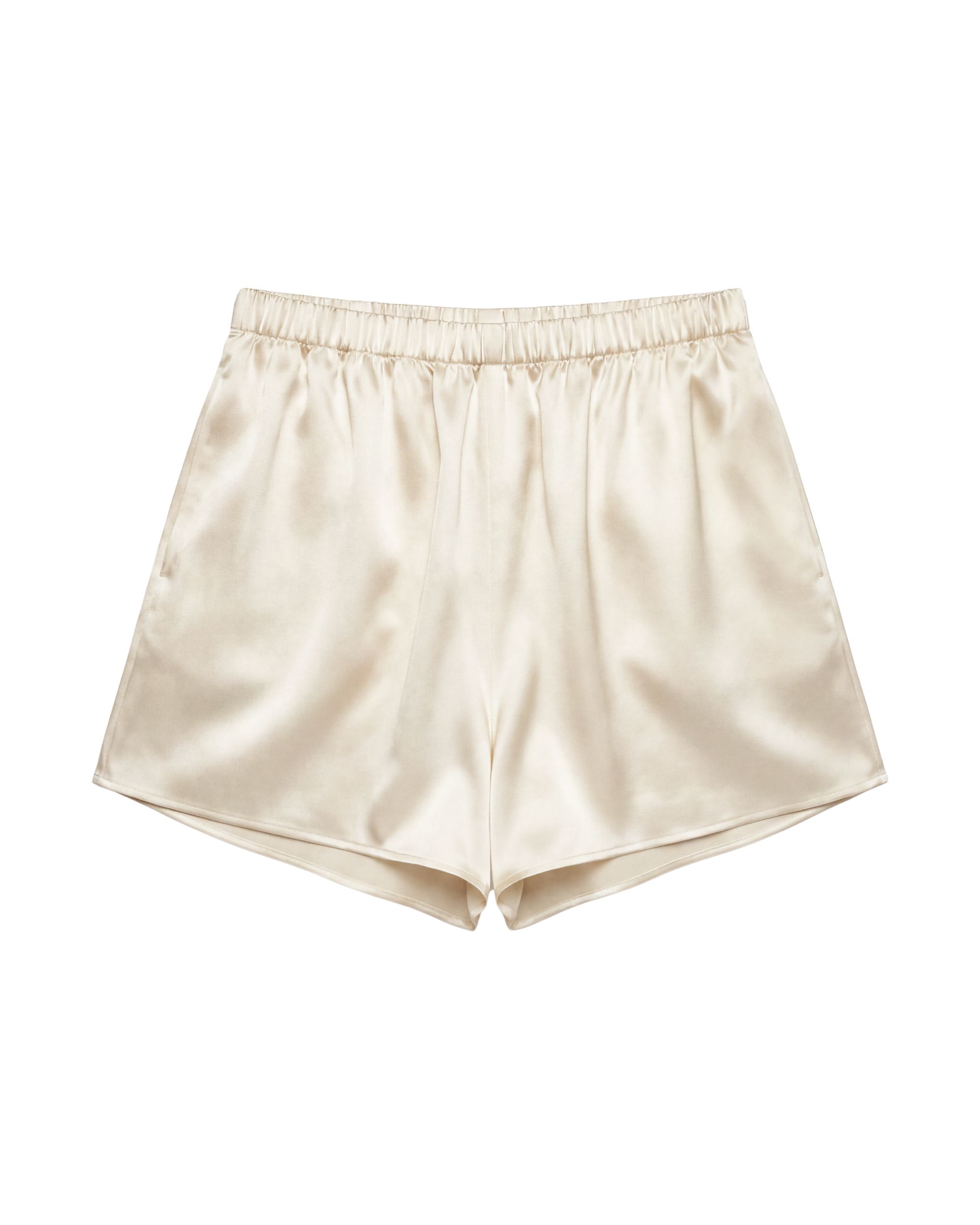 Flow Silk Shorts- cream