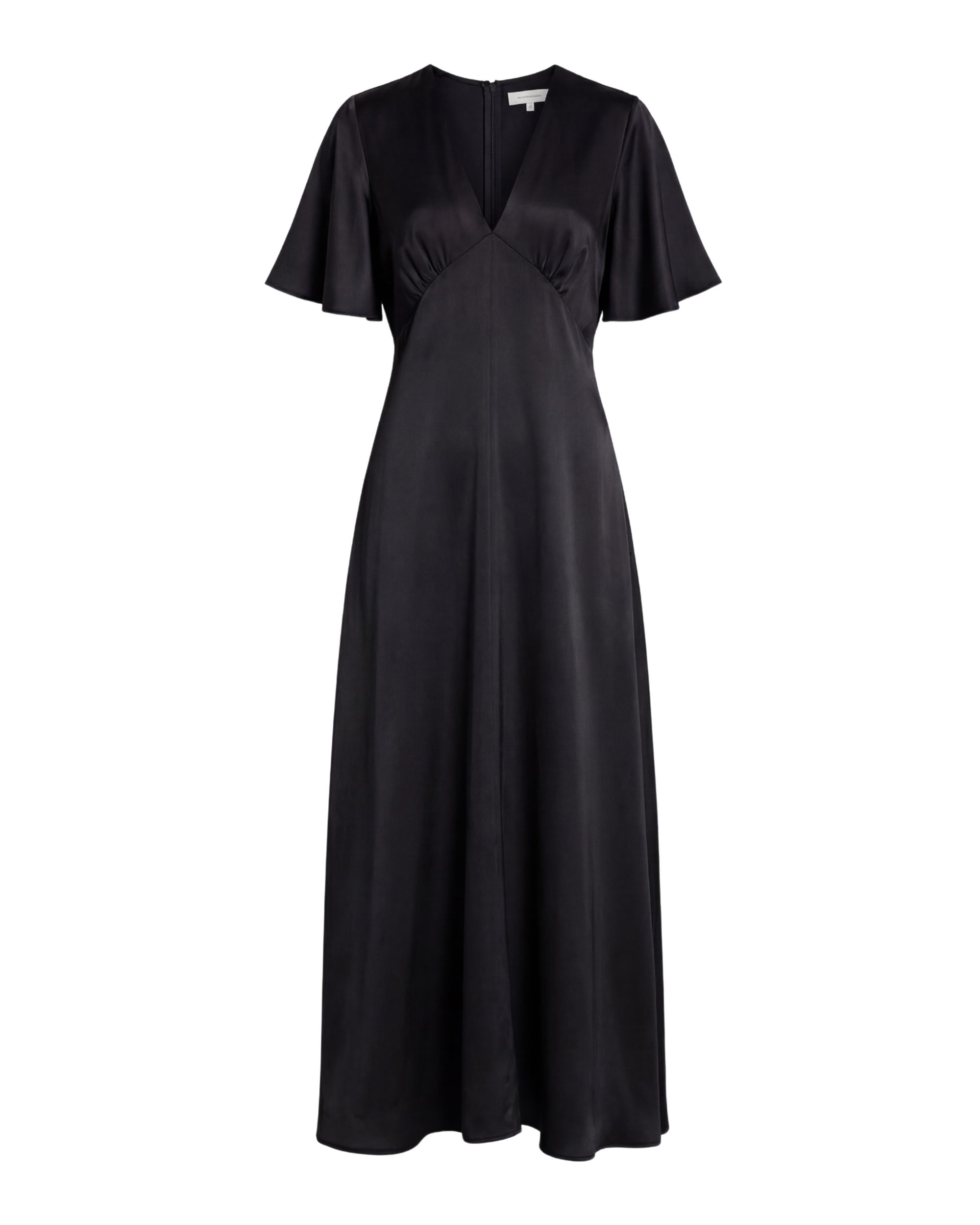 Luna Silk Maxi Dress - black