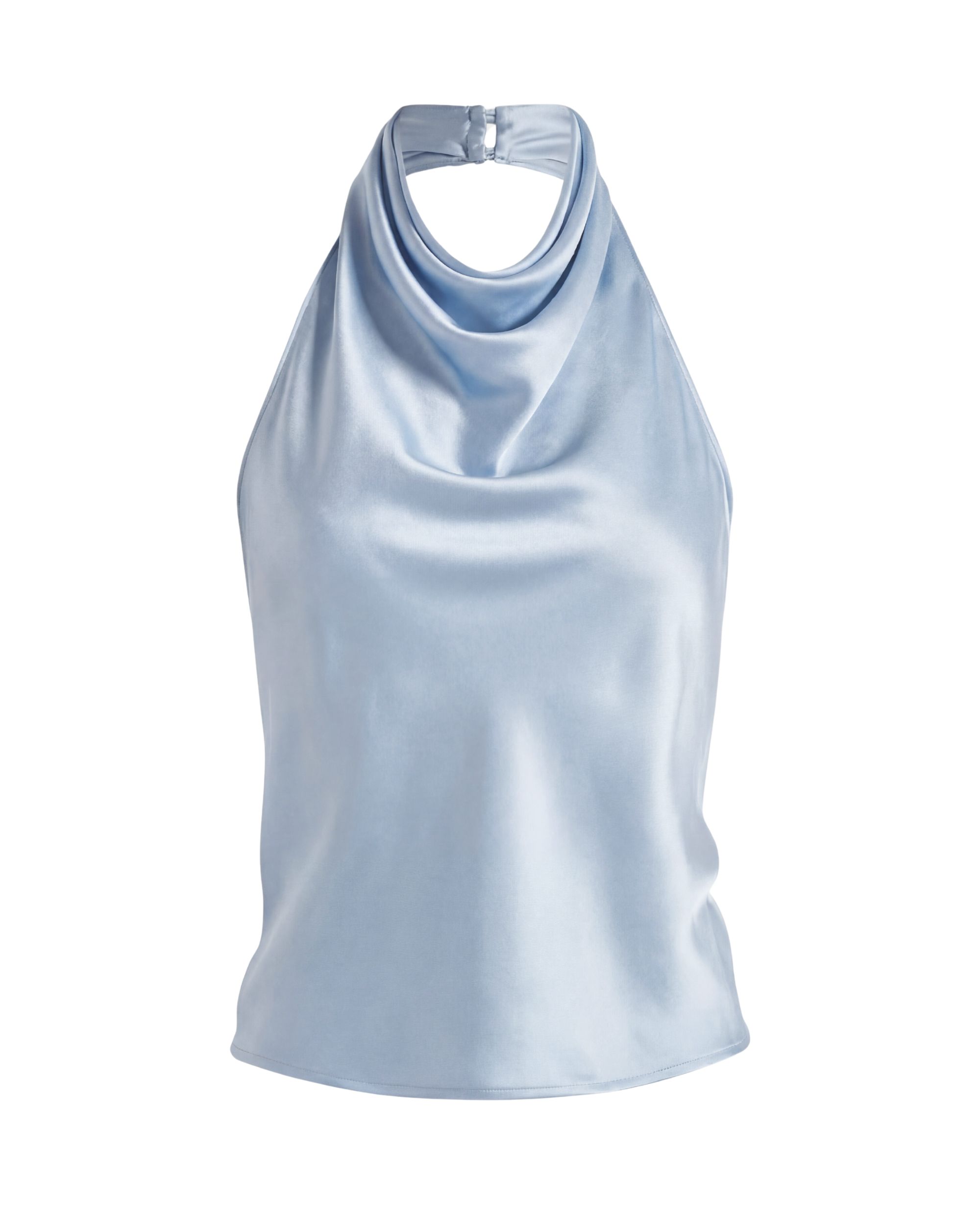 Mary Silk Top - ice blue