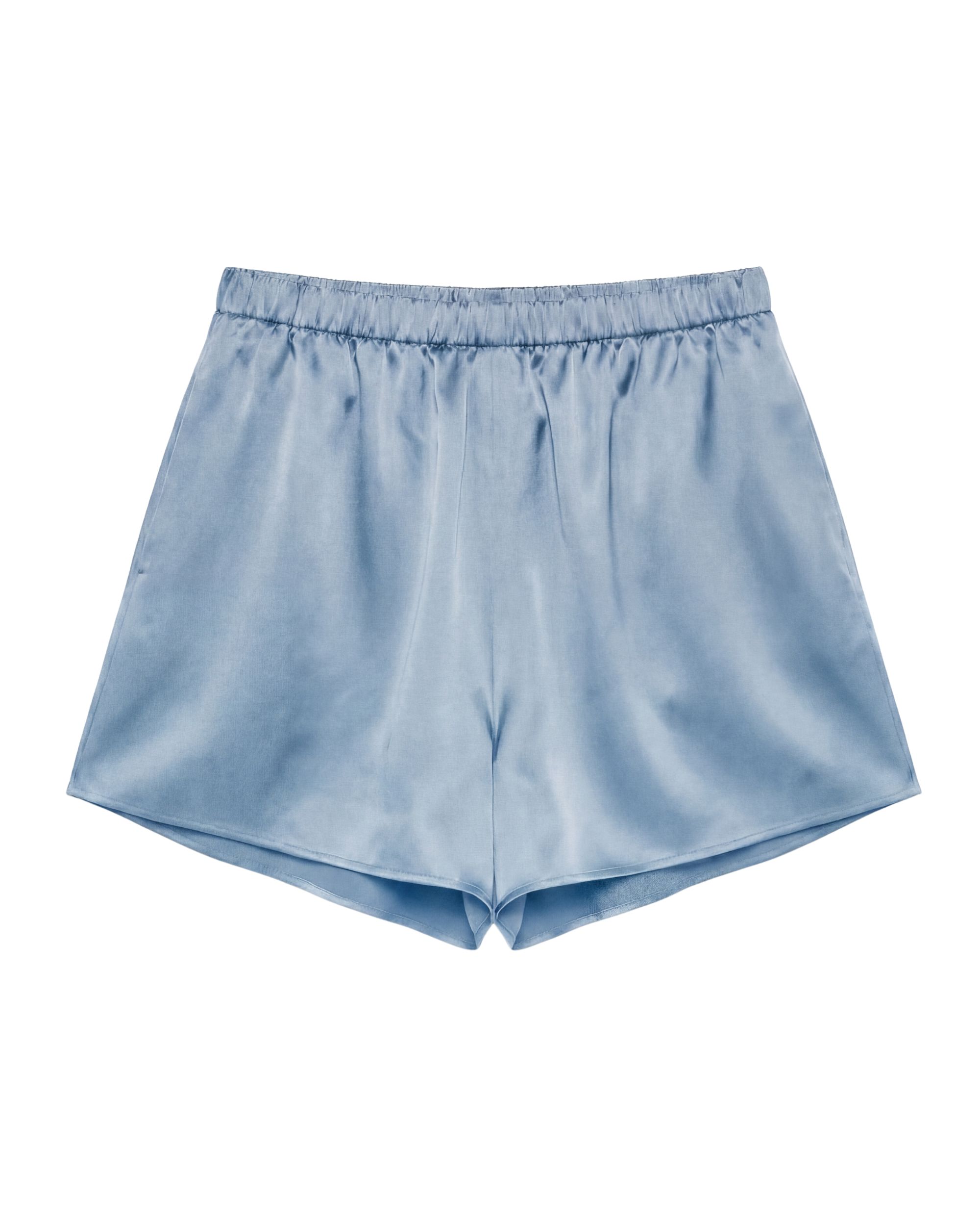 Flow Silk Shorts- ice blue