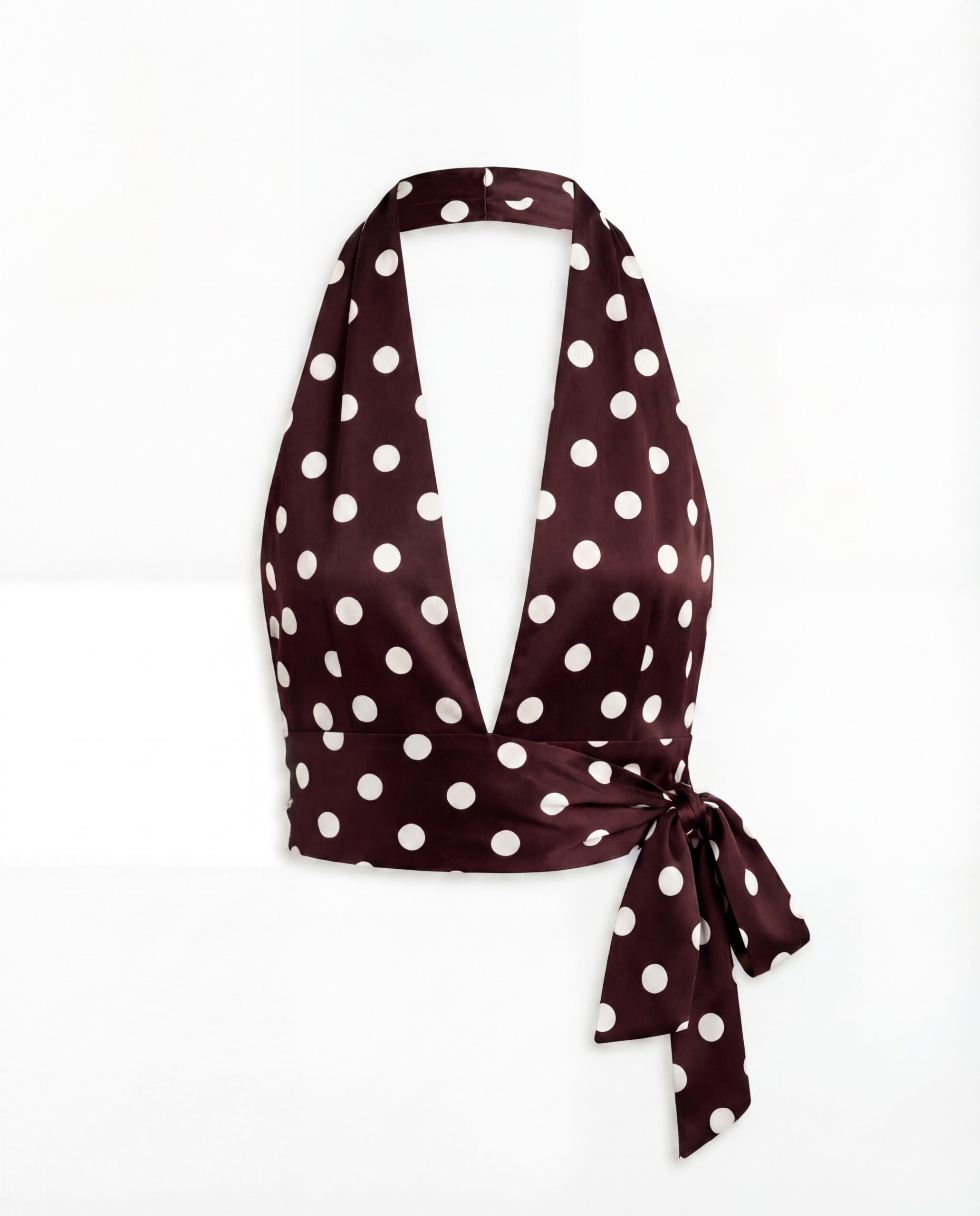 Silk Top Pola - chocolate