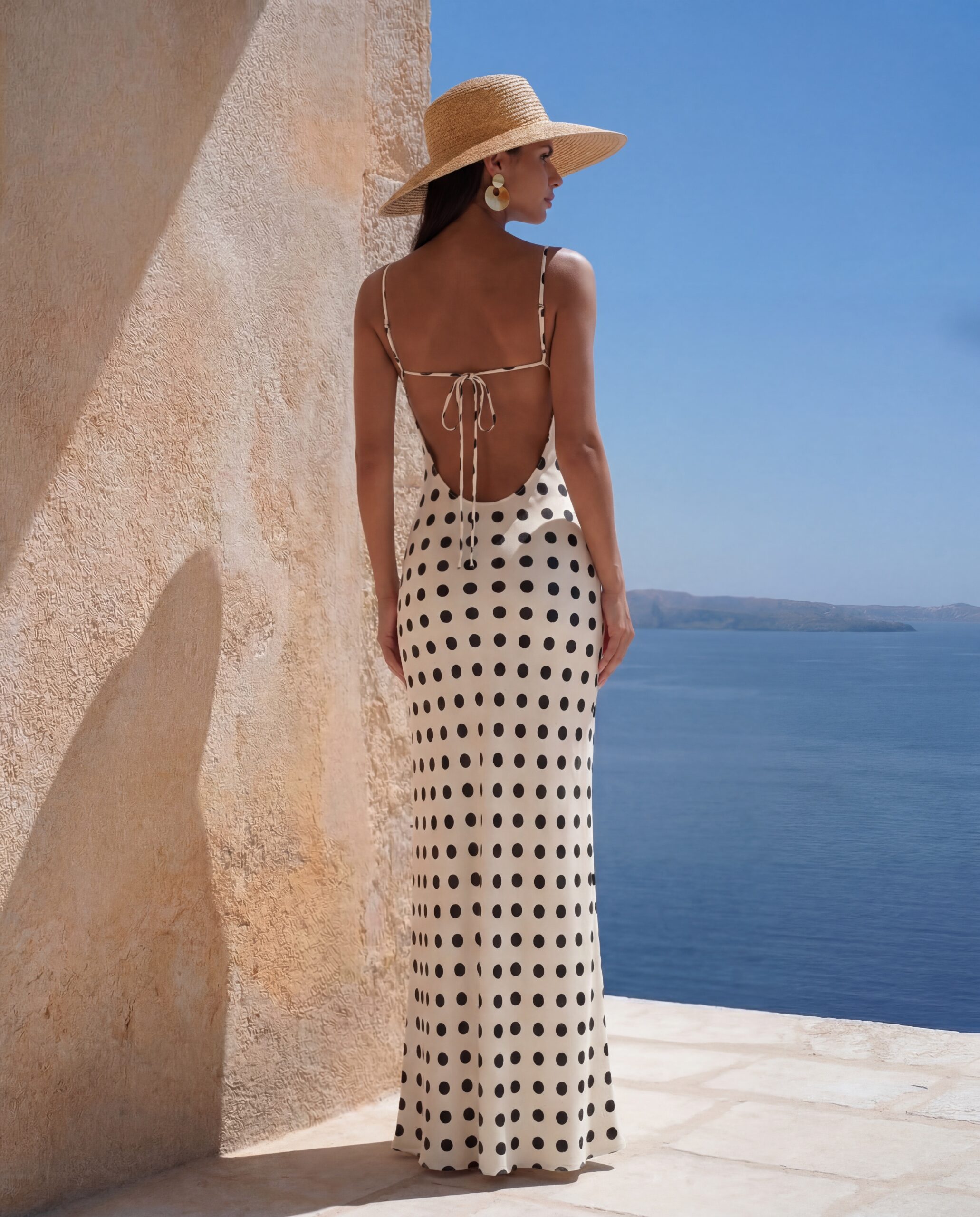 Silk dress Pola - ecru