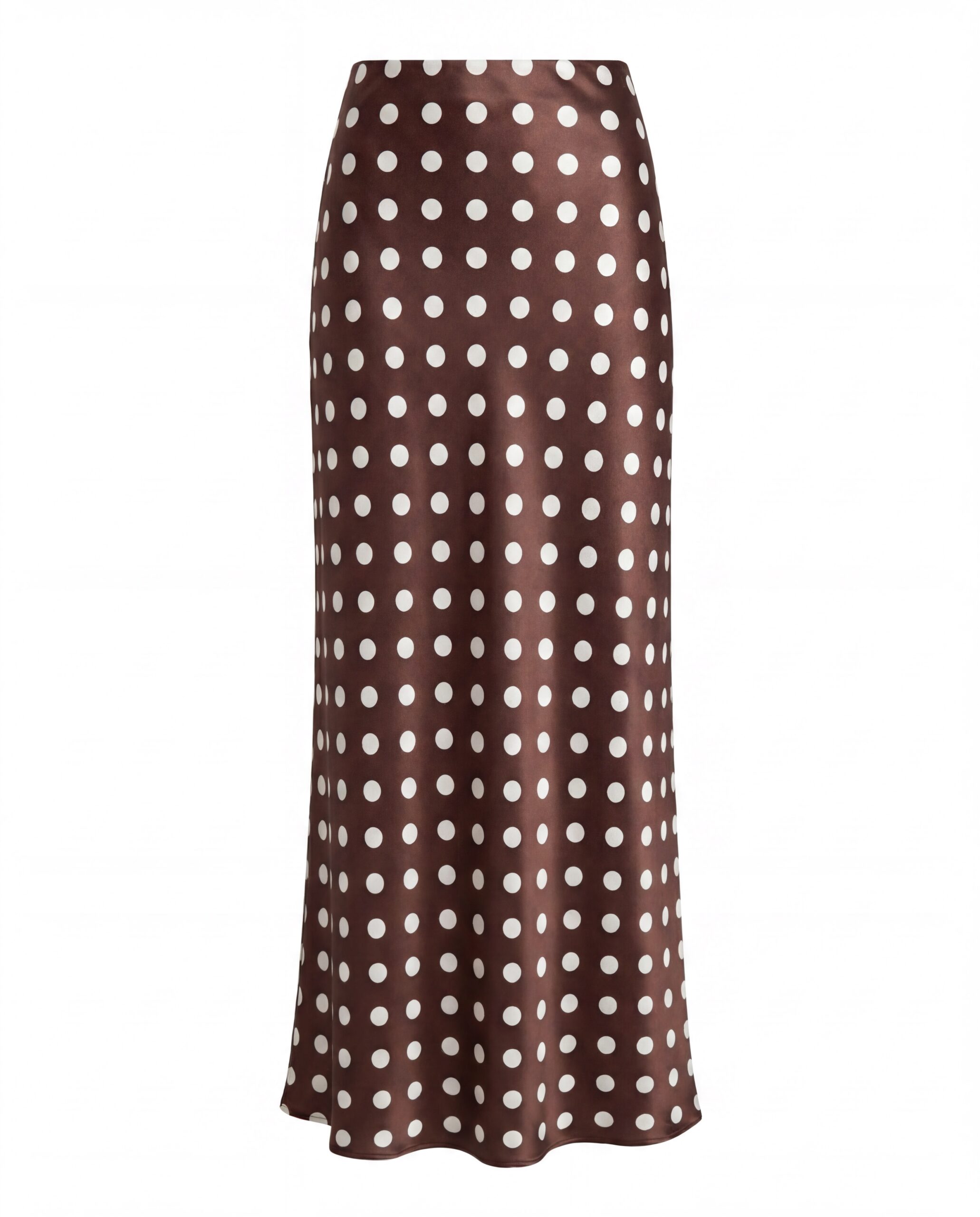 Skilk skirt Pola - chocolate