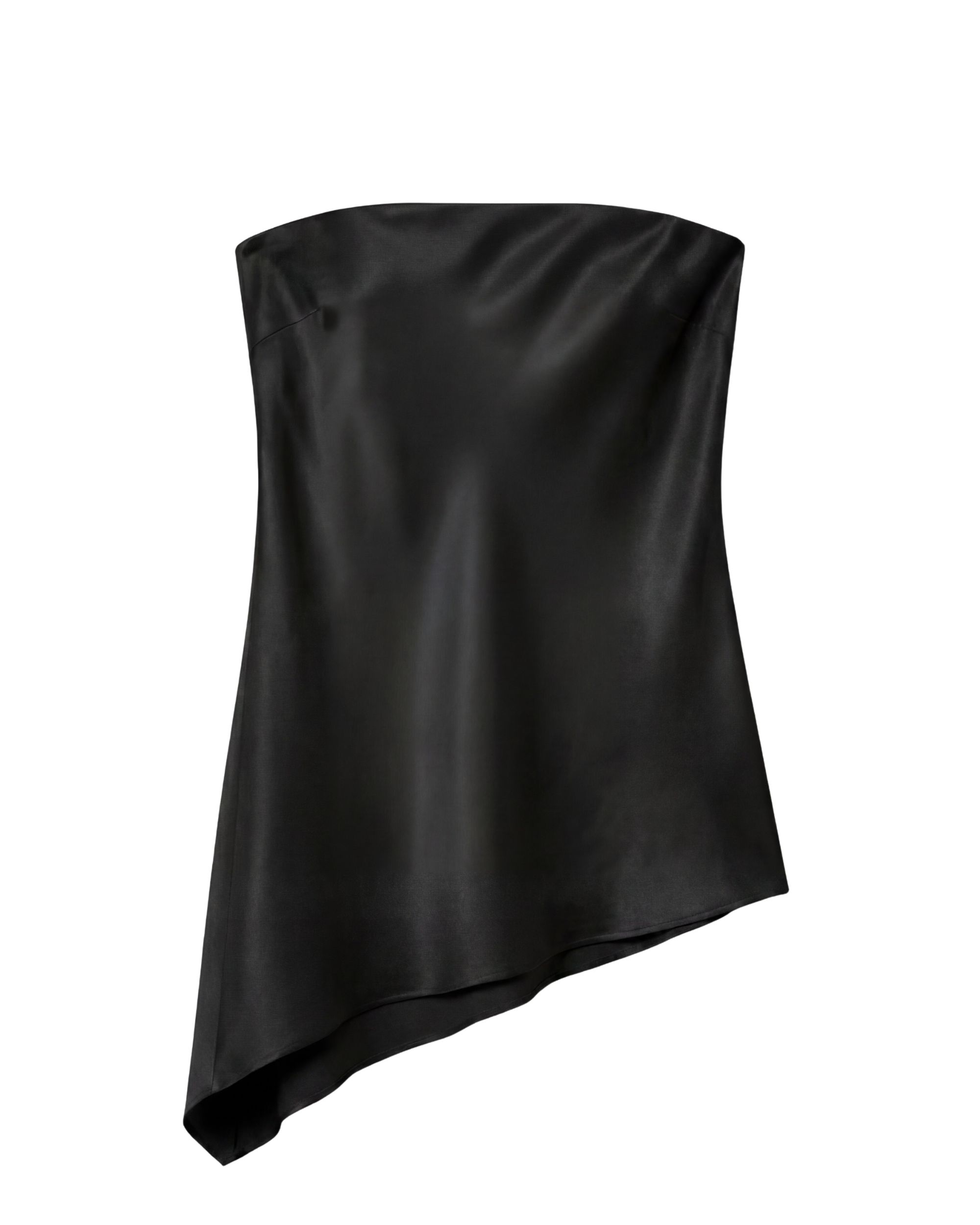Amalfi silk top - black